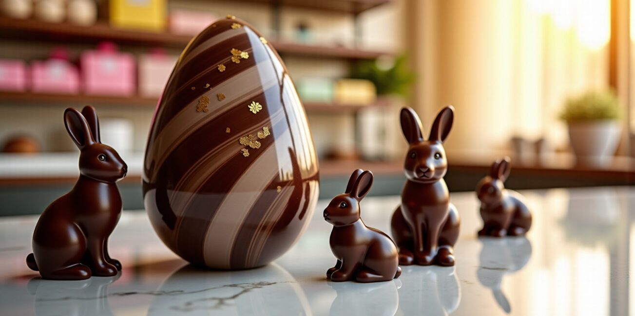 Délices chocolatés pour Pâques : œufs surprenants, lapins gourmands et créations inédites