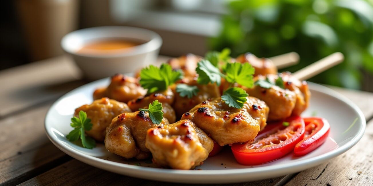 Poulet satay : une recette facile à réaliser et pleine de saveurs