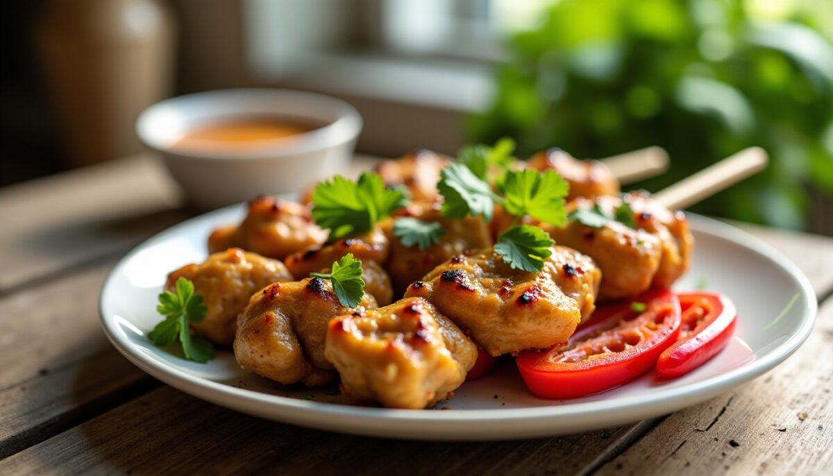Poulet satay : une recette facile à réaliser et pleine de saveurs