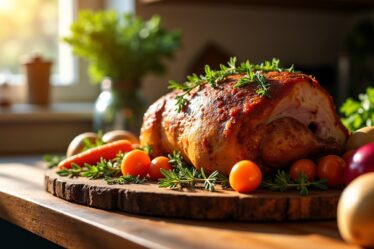 Cuisson parfaite : combien de minutes pour un rôti de porc moelleux de 800 g ?