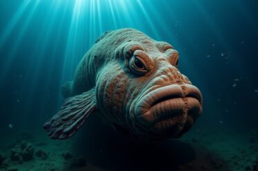 Une photo spectaculaire d’une lotte géante capturée dans les profondeurs de l’océan qui défie toute croyance !
