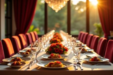 Plongez dans l'univers raffiné du menu de gala exceptionnel créé par Mickael Houx