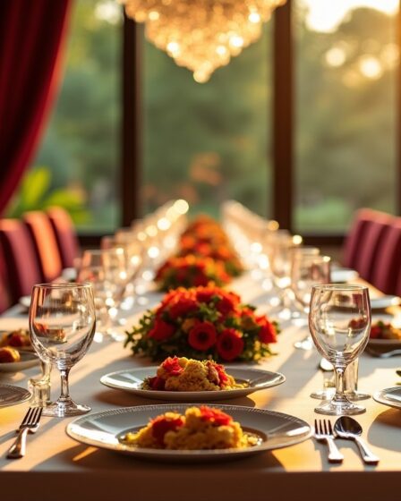 Plongez dans l'univers raffiné du menu de gala exceptionnel créé par Mickael Houx