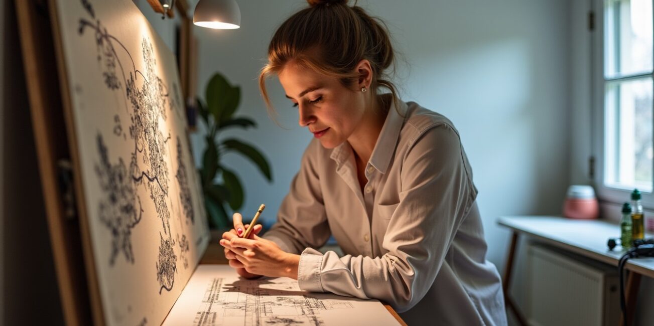 Plongez dans l’univers créatif d’Églantine André Lefebure, une artiste pleine d’inspiration