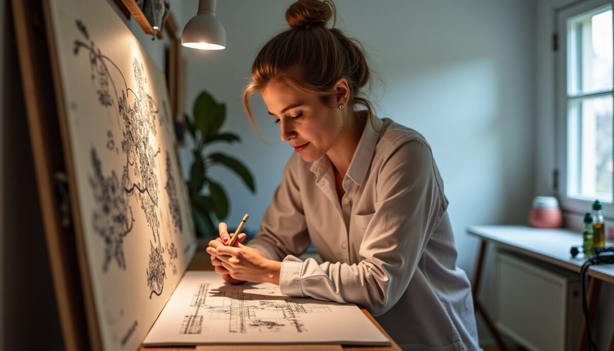 Plongez dans l’univers créatif d’Églantine André Lefebure, une artiste pleine d’inspiration
