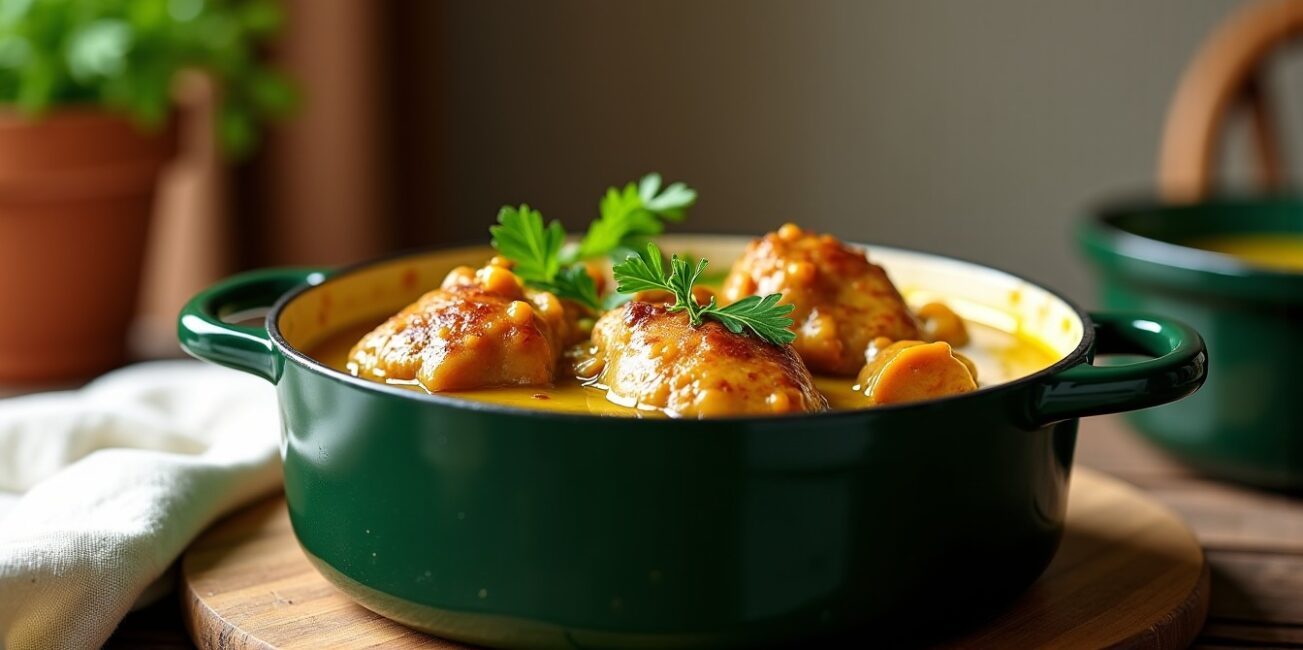Lapin en cocotte à la moutarde : la recette classique, savoureuse et onctueuse