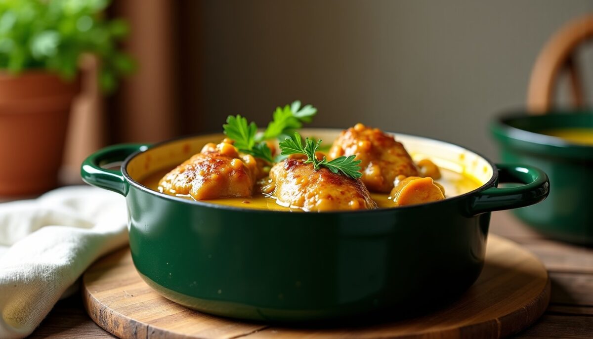 Lapin en cocotte à la moutarde : la recette classique, savoureuse et onctueuse